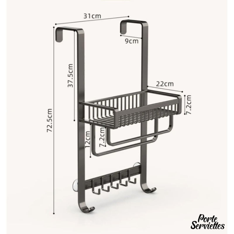 Porte serviette a suspendre a la paroi de douche