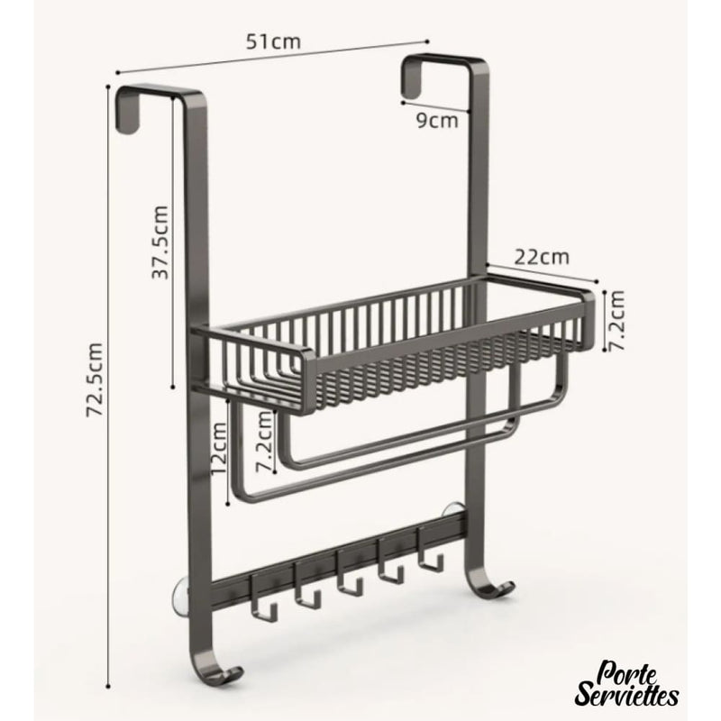 Porte serviette a suspendre a la paroi de douche