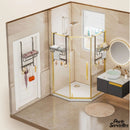 Porte serviette a suspendre a la paroi de douche