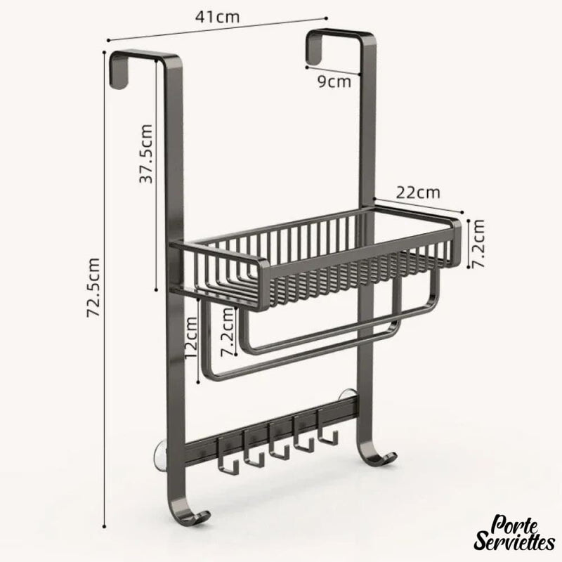 Porte serviette a suspendre a la paroi de douche