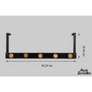 Porte serviette a suspendre métal noir