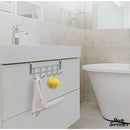 Porte serviette a suspendre noir ou chromé