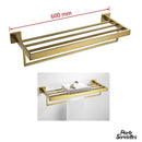 Porte-serviette acier brossé