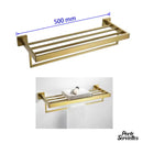 Porte-serviette acier brossé