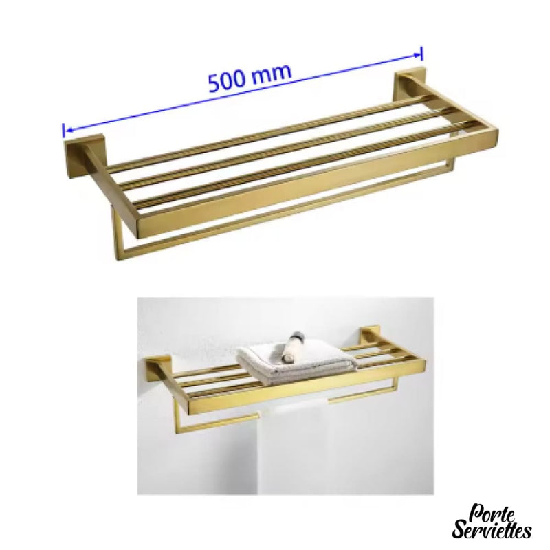 Porte-serviette acier brossé