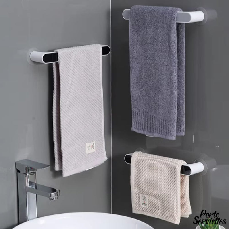 Porte serviette adhesif salle de bain