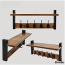 Porte serviette ancien en bois