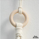 Porte serviette anneau corde