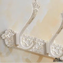 Porte serviette baroque blanc
