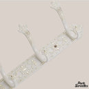 Porte serviette baroque blanc