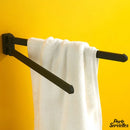 Porte serviette barre pivotante