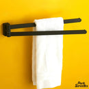 Porte serviette barre pivotante