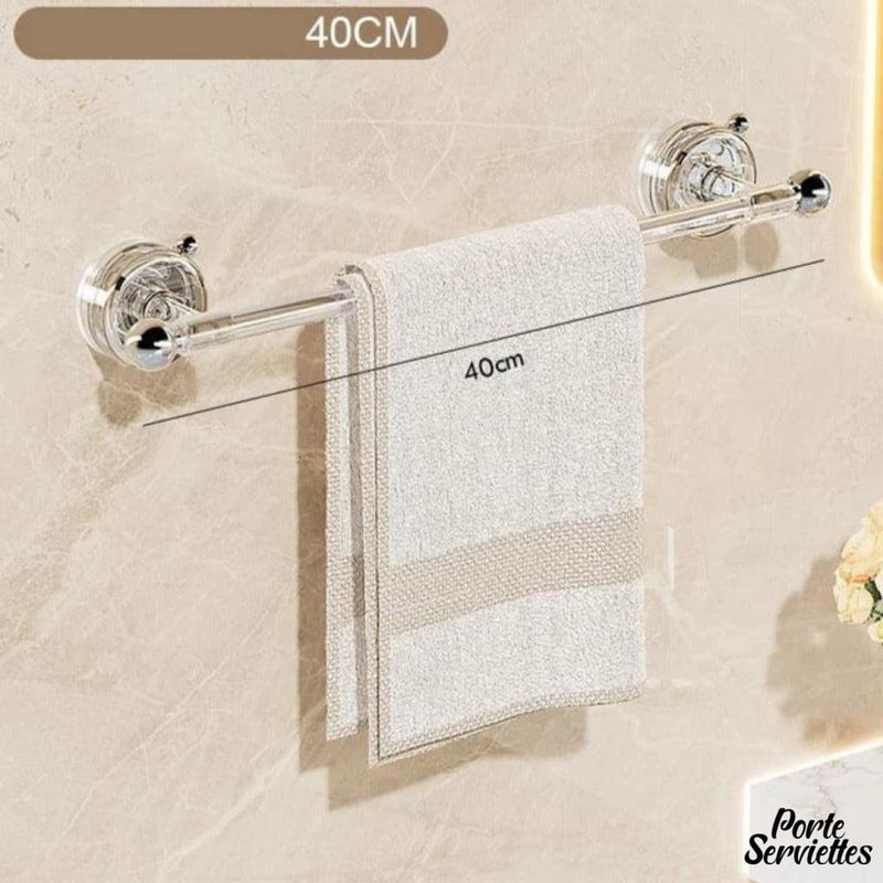 Porte serviette barre transparent