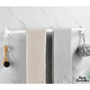 Porte serviette blanc salle de bain