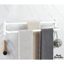 Porte serviette blanc salle de bain