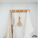 Porte serviette blanc suspendu