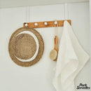 Porte serviette blanc suspendu