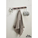 Porte serviette bois alu