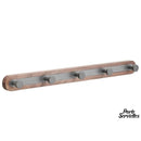 Porte serviette bois alu