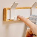 Porte serviette bois blanc