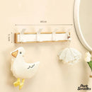 Porte serviette bois blanc