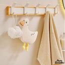 Porte serviette bois blanc