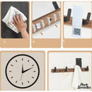 Porte serviette bois blanc