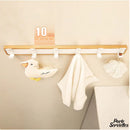 Porte serviette bois blanc