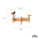 Porte serviette bois brut