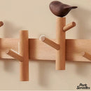 Porte serviette bois brut