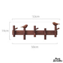 Porte serviette bois brut