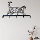 Porte serviette chat