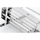 Porte serviette chromé brillant pour paroi de douche en verre