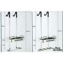 Porte serviette chromé brillant pour paroi de douche en verre