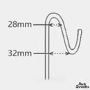 Porte serviette chromé brillant pour paroi de douche en verre