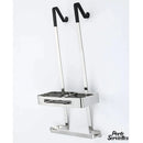 Porte serviette chromé brillant pour paroi de douche en verre