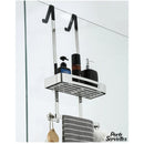 Porte serviette chromé brillant pour paroi de douche en verre