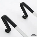 Porte serviette chromé brillant pour paroi de douche en verre