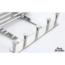 Porte serviette chromé brillant pour paroi de douche en verre