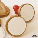 Porte serviette crochet bois