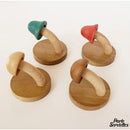 Porte serviette crochet bois