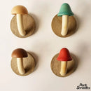 Porte serviette crochet bois