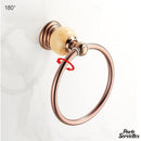 Porte serviette cuivre rose design