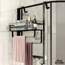 Porte serviette de paroi de douche en verre