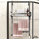 Porte serviette de paroi de douche en verre