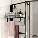 Porte serviette de paroi de douche en verre