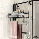 Porte serviette de paroi de douche en verre