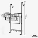 Porte serviette de paroi de douche en verre