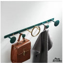 Porte serviette de salle de bain vert