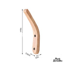 Porte serviette de toilette en bois